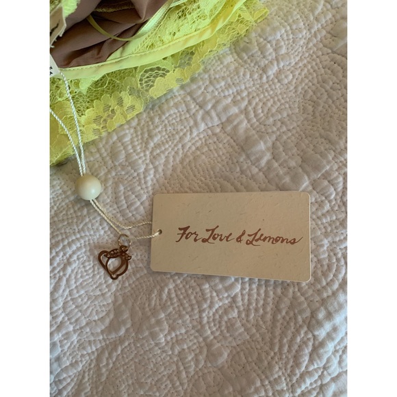 FOR LOVE & LEMONS | Yellow Tati Lace Ruffle Dress - Picture 9 of 15